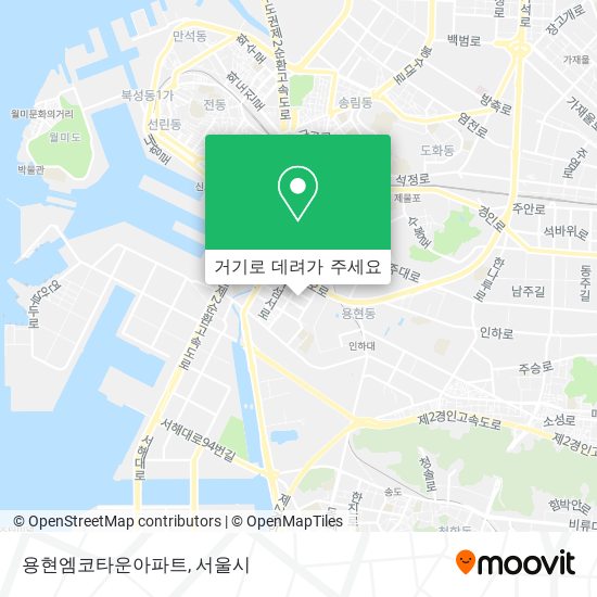 용현엠코타운아파트 지도