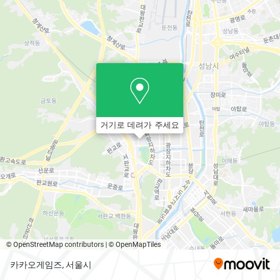 카카오게임즈 지도