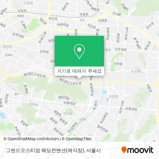 그랜드오스티엄 웨딩컨벤션(예식장) 지도