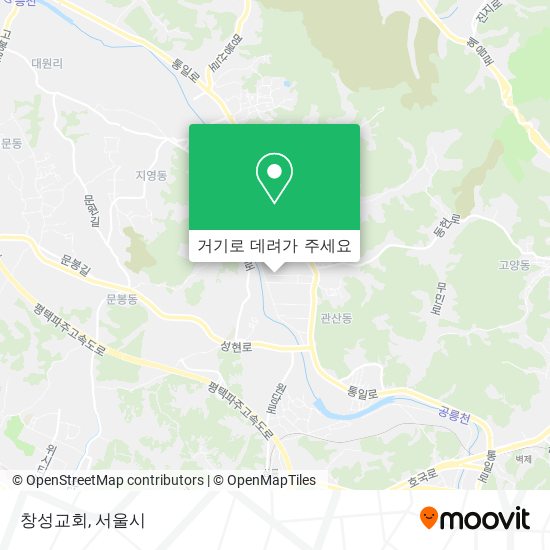 창성교회 지도