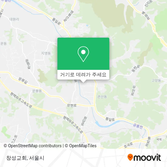 창성교회 지도