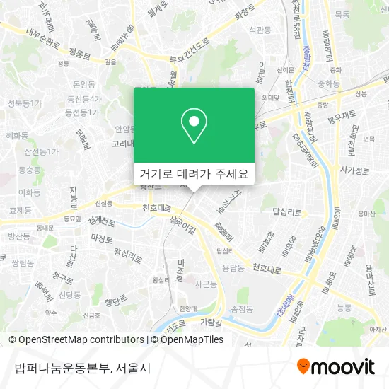 밥퍼나눔운동본부 지도