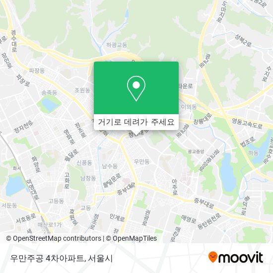 우만주공 4차아파트 지도