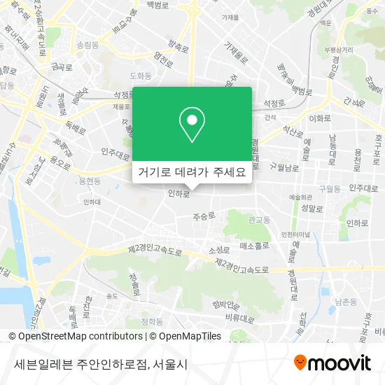 세븐일레븐 주안인하로점 지도