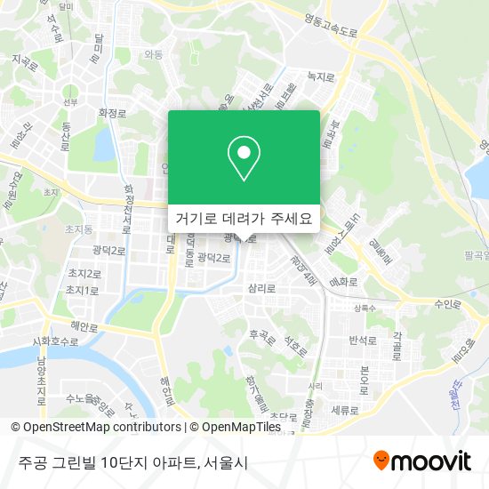 주공 그린빌 10단지 아파트 지도