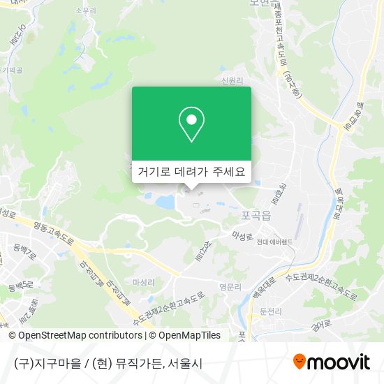 (구)지구마을 / (현) 뮤직가든 지도