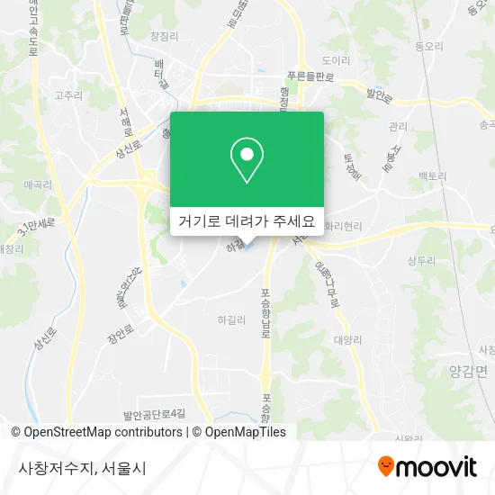 사창저수지 지도