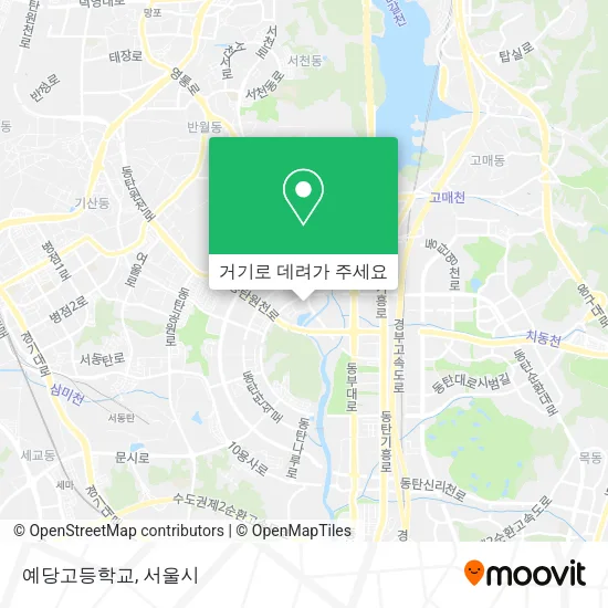 예당고등학교 지도