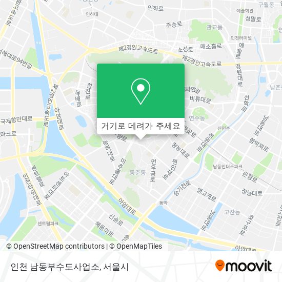 인천 남동부수도사업소 지도