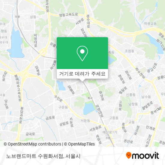 노브랜드마트 수원화서점 지도