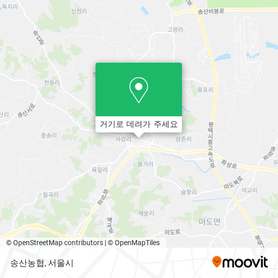 송산농협 지도