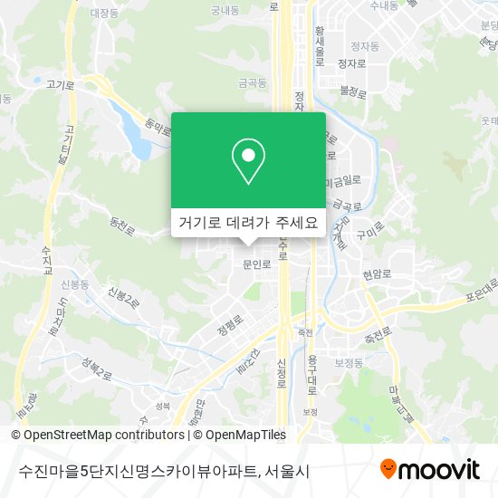 수진마을5단지신명스카이뷰아파트 지도