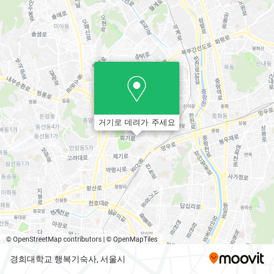 경희대학교 행복기숙사 지도