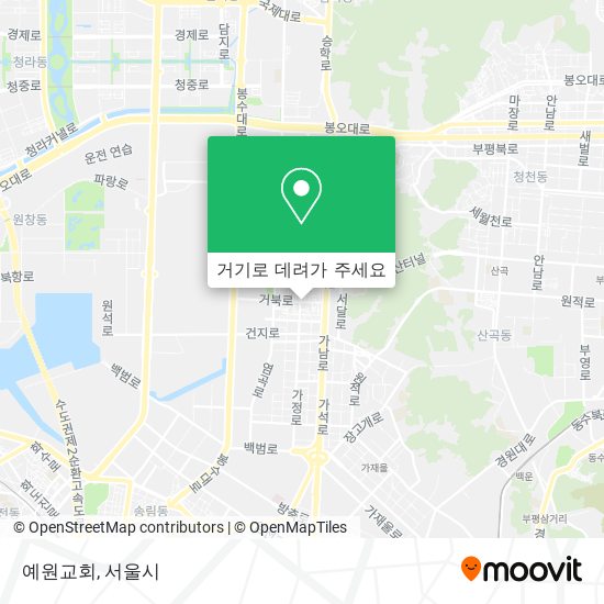 예원교회 지도