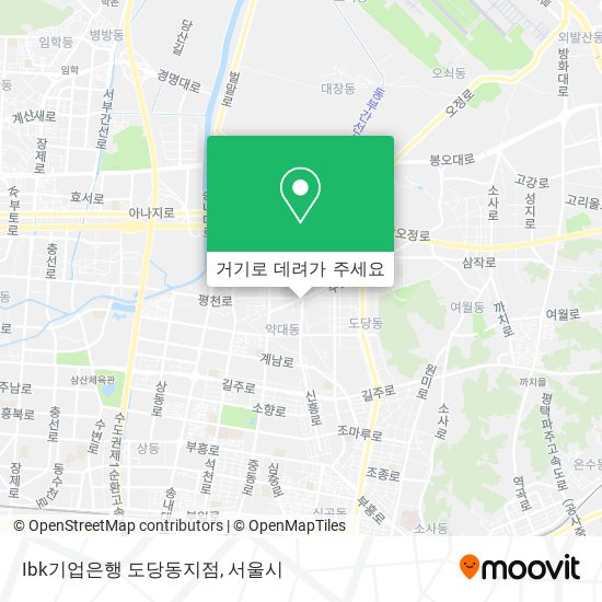 Ibk기업은행 도당동지점 지도