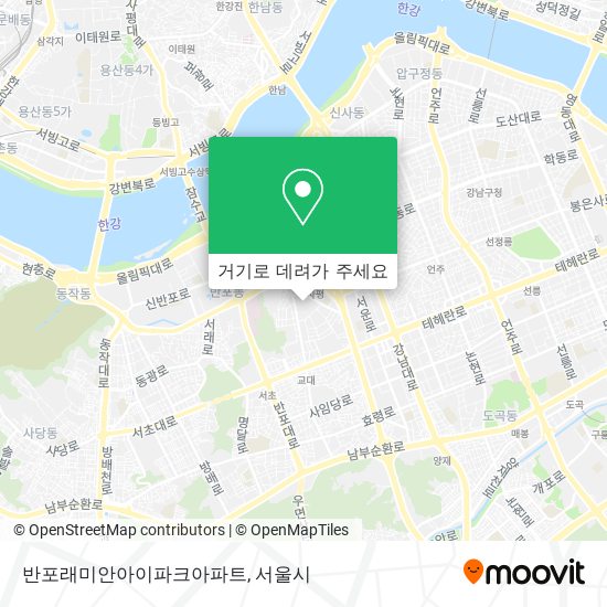 반포래미안아이파크아파트 지도