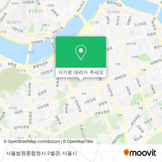 서울법원종합청사 2별관 지도