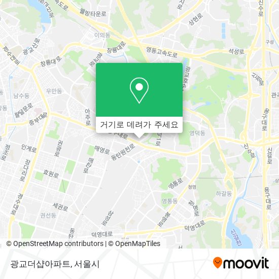 광교더샵아파트 지도