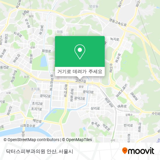 닥터스피부과의원 안산 지도