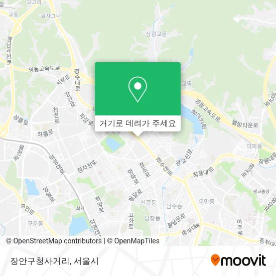 장안구청사거리 지도