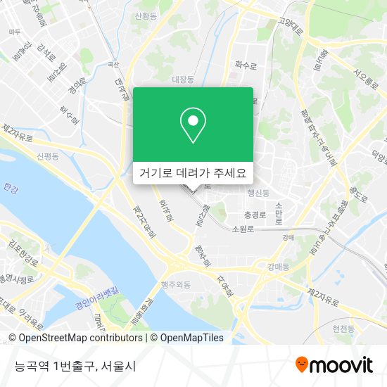 능곡역 1번출구 지도
