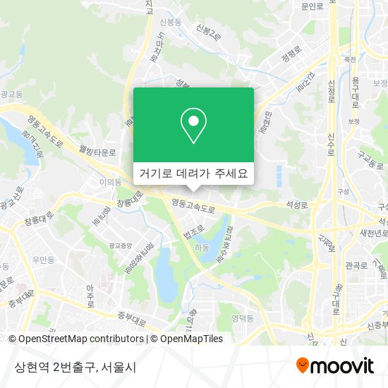 상현역 2번출구 지도