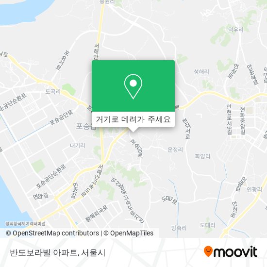 반도보라빌 아파트 지도