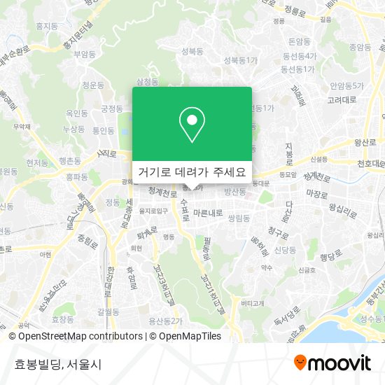 효봉빌딩 지도