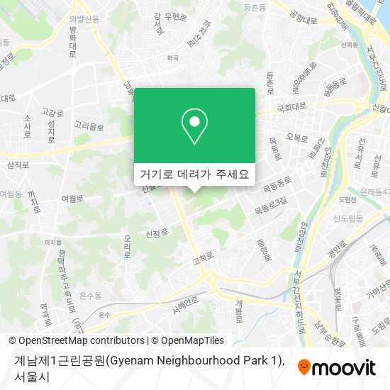 계남제1근린공원(Gyenam Neighbourhood Park 1) 지도