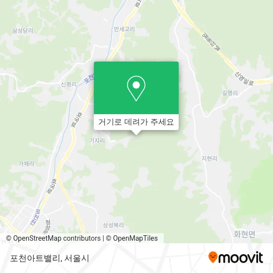 포천아트밸리 지도
