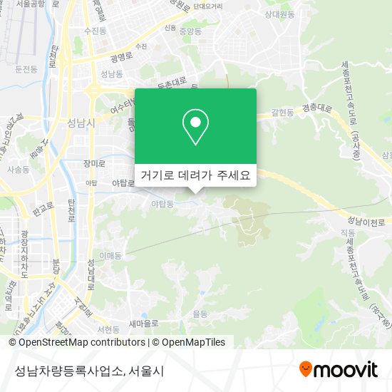 성남차량등록사업소 지도