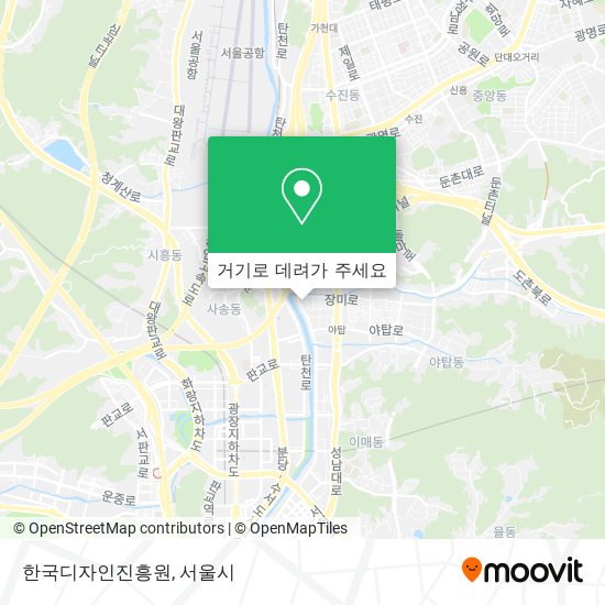 한국디자인진흥원 지도