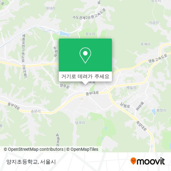 양지초등학교 지도