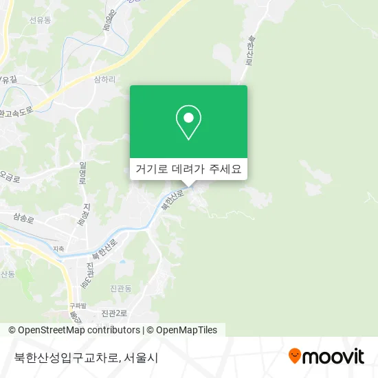 북한산성입구교차로 지도
