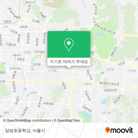 담방초등학교 지도