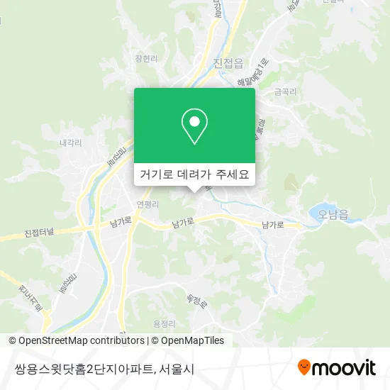 쌍용스윗닷홈2단지아파트 지도