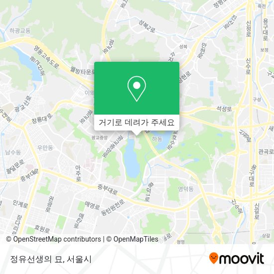 정유선생의 묘 지도