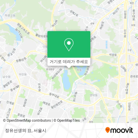 정유선생의 묘 지도