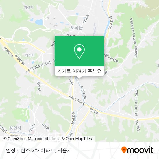 인정프린스 2차 아파트 지도