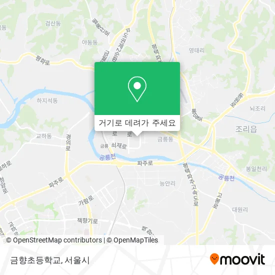 금향초등학교 지도