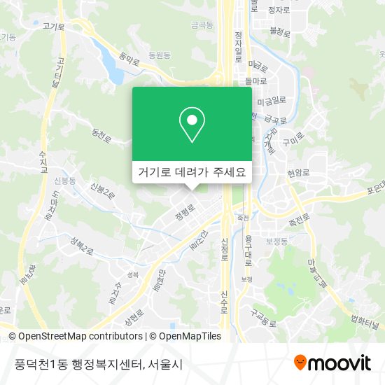 풍덕천1동 행정복지센터 지도