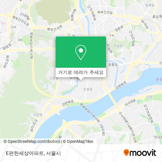 E편한세상아파트 지도