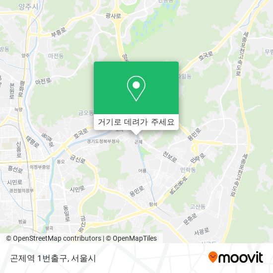 곤제역 1번출구 지도