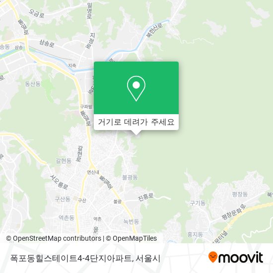 폭포동힐스테이트4-4단지아파트 지도
