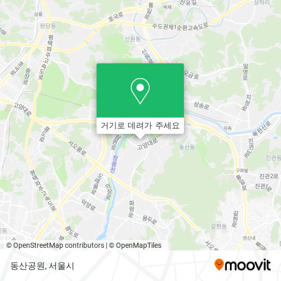 동산공원 지도