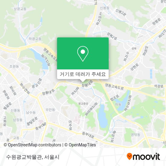 수원광교박물관 지도