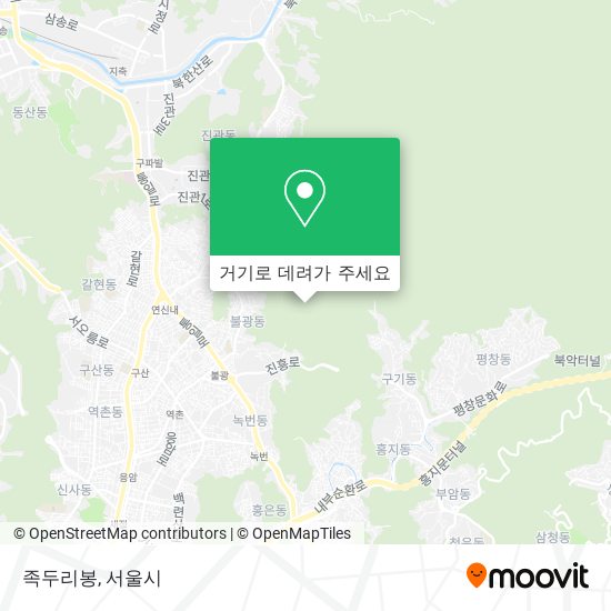 족두리봉 지도