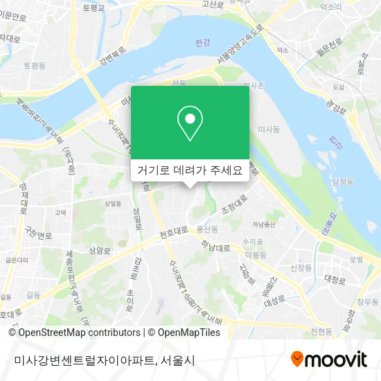 미사강변센트럴자이아파트 지도
