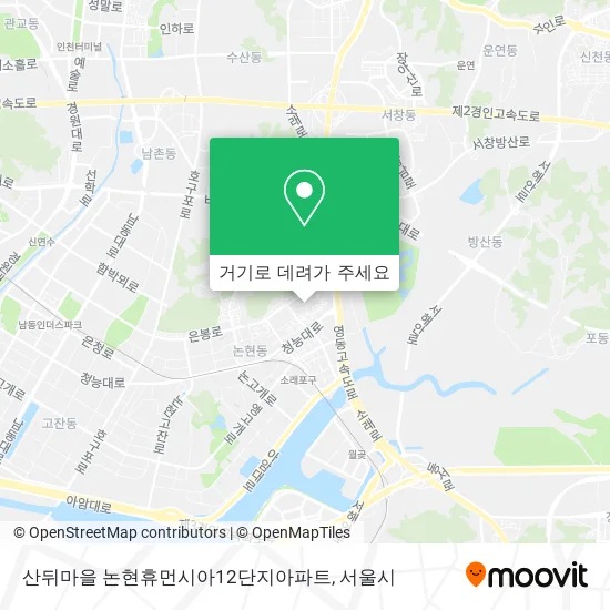 산뒤마을 논현휴먼시아12단지아파트 지도