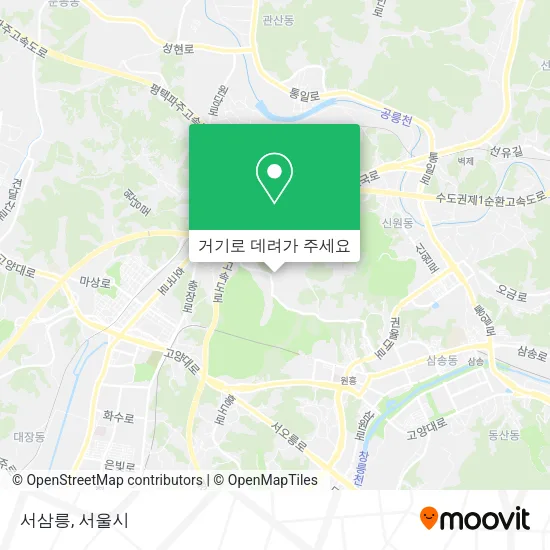 서삼릉 지도